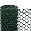 True Products Green Rigid Plastic Mesh Garden Fence - 25mm x 28mm Hexagon Mesh - 1m x 12m