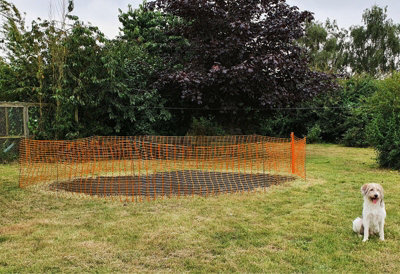 True Products Orange Plastic Safety Barrier Mesh Fence Netting - Standard Grade 80gsm - 1m x 25m - 3