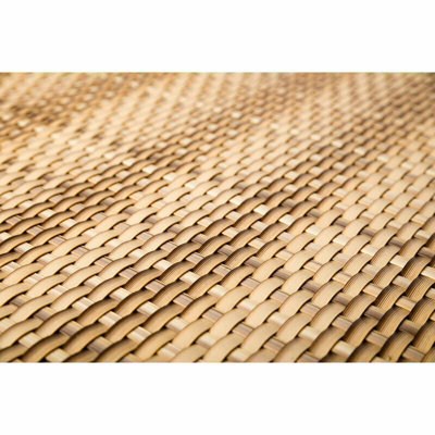True Products Poly Rattan Weave Artificial Screening Fencing Balcony - 1m x 20m - Sand