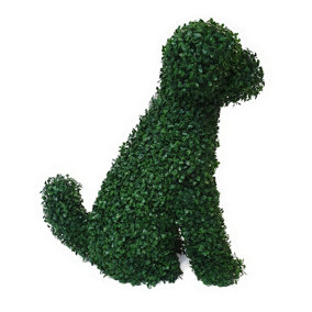 True Products Premium Artificial Boxwood Leaf Topiary Dog Garden Décor 60cm