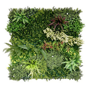 True Products Premium Artificial Green Plant Living Wall Panel 1m x 1m - Gala A