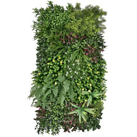 True Products Premium Artificial Green Plant Living Wall Panel 1m x 50cm - Wonderland