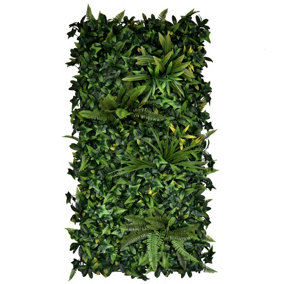 True Products Premium Artificial Green Plant Living Wall Panel 50cm x 100cm - Green Dream