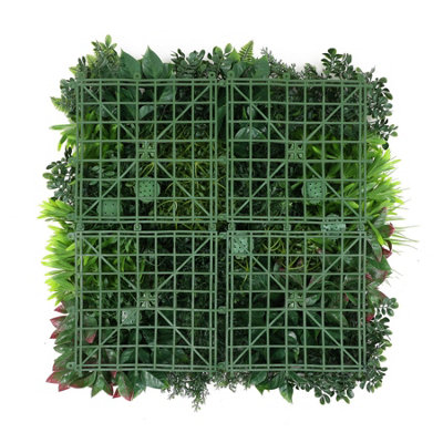 True Products Premium Artificial Green Plant Living Wall Panel 50cm x 50cm - Carnival D - 5