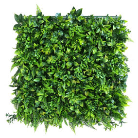 True Products Premium Artificial Green Plant Living Wall Panel 50cm x 50cm - Green Fern