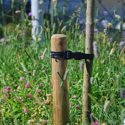True Products Pressure Treated Round Wooden Fence Posts 1200mm x 50mm - Pack of 5