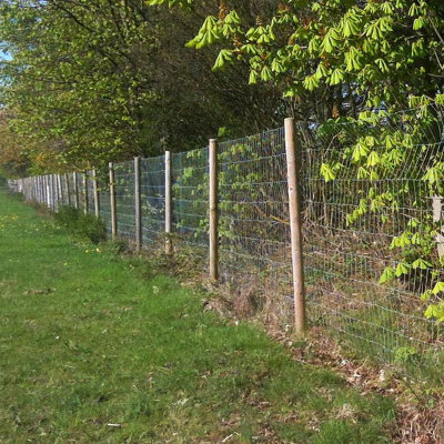 True Products Pressure Treated Round Wooden Fence Posts 1500mm x 50mm - Pack of 10