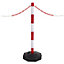 True Products Support Posts and Base for Plastic Chain - Red & White x 1