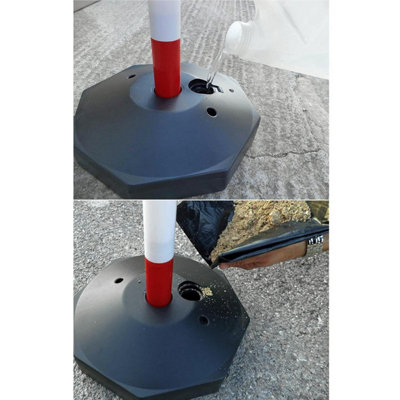 True Products Support Posts and Base for Plastic Chain - Red & White x 2 - 5