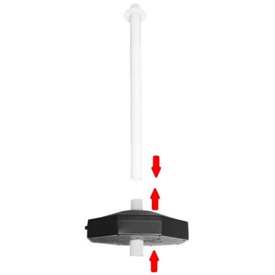 True Products Support Posts and Base for Plastic Chain - White x 2 - 4