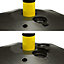 True Products Support Posts and Base for Plastic Chain - Yellow & Black x 1