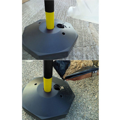 True Products Support Posts and Base for Plastic Chain - Yellow & Black x 1 - 4