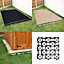 True Products TruePave 6ft x 4ft Shed Base Kit  - 24 Interlocking Plastic Grids With Weed Fabric