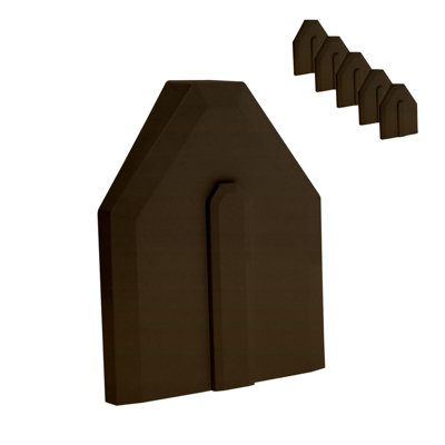 TruMAX Conservatory Glazing Bar End Cap (5 Pack) - Brown