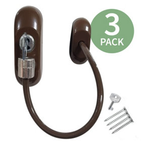 TruMAX Key-Locking Cable Restrictor (3 Pack) - Brown