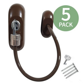 TruMAX Key-Locking Cable Restrictor (5 Pack) - Brown