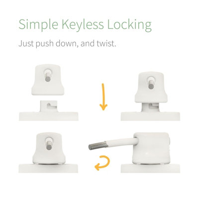 TruMAX Keyless Cable Restrictor (3 Pack) - White
