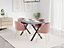 Truro Concrete Dining Effect Kitchen Home Furniture, Small Concrete Table