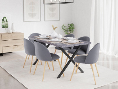 Truro Concrete Dining Kitchen Home Furniture Large Concrete