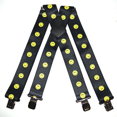 TS Men's Heavy duty Smiley Face Work Braces