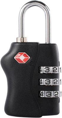 TSA Accepted Luggage Lock Yellow 3 Combination Travel Suitcase Combination Padlock