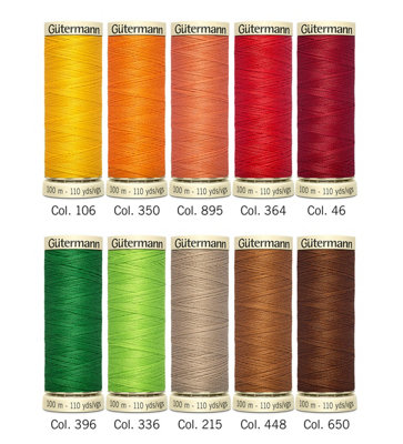 TSET S/A 10X100M - Thread Set: Sew-All: 10 x 100m: Assorted - Gutermann