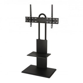 TTAP Black TV Stand with Bracket for up to 65" TVs