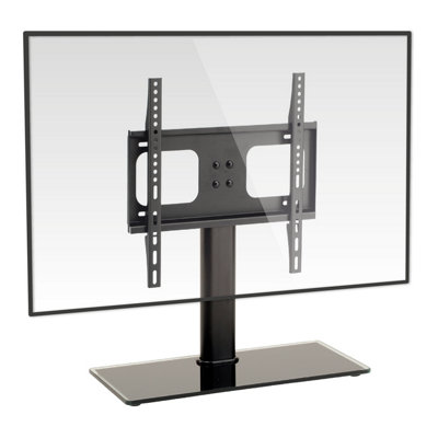 TTAP Fixed Tabletop Pedestal TV and Monitor Stand TT44F  Height Adjustable