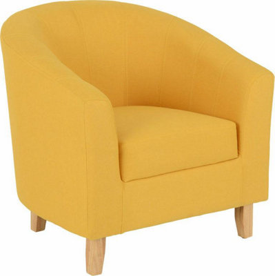 Tub Chair Mustard Fabric designed to fit seamlessly in any living area