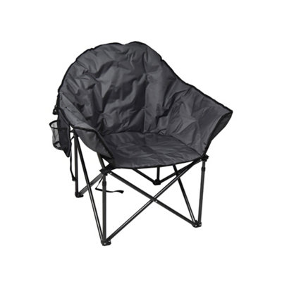 Tubbi XL Folding Chair Grey and Black