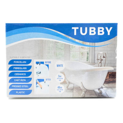 Tubby Bath Resurfacing Kit, Complete With Application Tools, White