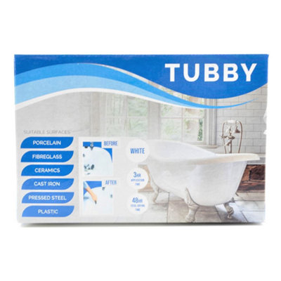Tubby Bath Resurfacing Kit White Application Tools Included