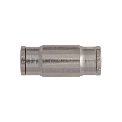 Tube Couplings Push-fit Brass Str 10mm Pack of 3