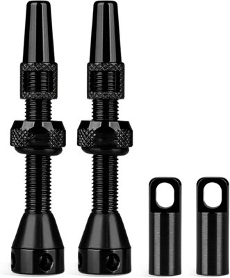 Tubeless French valve stems 40/44/55/60/65/80/100 mm, ultra light alloy ...