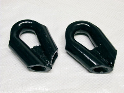Tubular Wire Rope Thimbles with Fillet Plate 10MM X2 (Heavy Duty Tube Trawling Blue Painted)