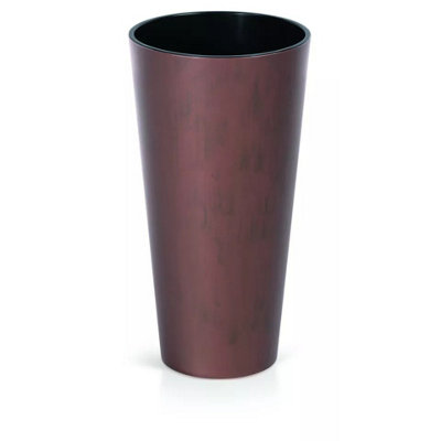 TUBUS 20cm Width Set of 1 Slim Corten Steel Flower Pot Tall