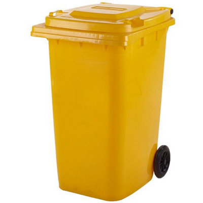 TUFF 240 Litre Wheeled Bin - Yellow