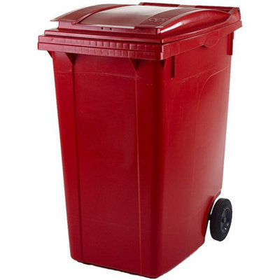 TUFF 360 Litre Wheeled Bin - Red