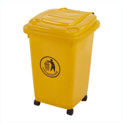 TUFF 50 Litre Wheeled Bin - Yellow