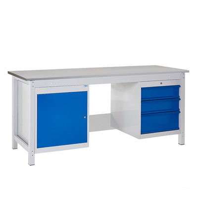 TUFF Heavy Duty Storage Workbench - 1 Cupboard, 1 Drawer - W1400mm