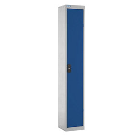 TUFF Lockers - 1  Compartment - H1800  x W300 x D300mm - Blue