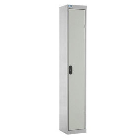 TUFF Lockers - 1  Compartment - H1800  x W300 x D300mm - Light Grey