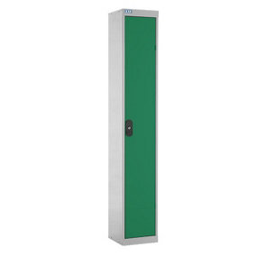 TUFF Lockers - 1  Compartment - H1800  x W300 x D450mm - Green
