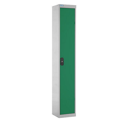 TUFF Lockers - 1 Compartment - H1800 x W380 x D380mm - Green