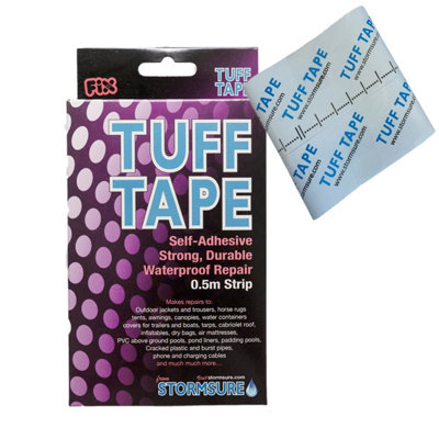 Tuff Tape Repair Tape 10m Roll - Tent, Canopy, Ground Sheet, Line, Shell, Outdoor Equipment - Waterproof, Self-Adhesive, Durable