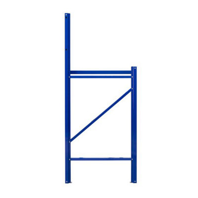TUFF Workbench - H145/100 x W190 x D60cm, Blue - Wire Mesh Lower Shelf