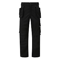 Tuffstuff Pro Flex Slim Fit Trade Work Trousers Black - 32XL