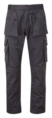 Tuffstuff Pro Trade Work Trousers Grey - 28in Waist / Regular Leg