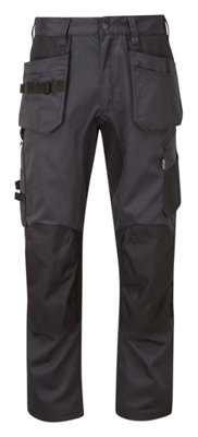 Tuffstuff X-Motion Trade Hardwearing Work Trousers Grey - 38R