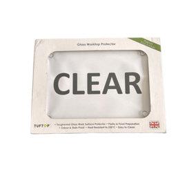 Tuftop Small Smooth Worktop Saver Clear 30 x 22cm